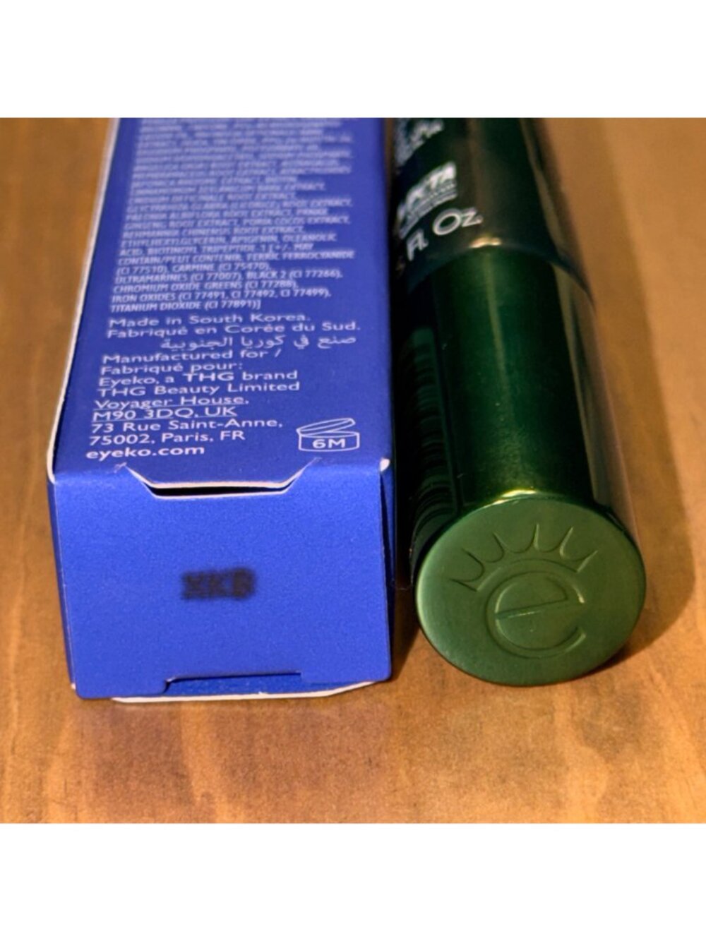 Eyeko Lash Alert Lift & Curl Mascara Green Vert 6ml 0.2oz Caffeine Biotin NIB - Picture 6 of 6